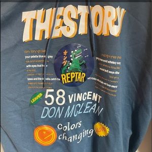 light weight blue hoodie